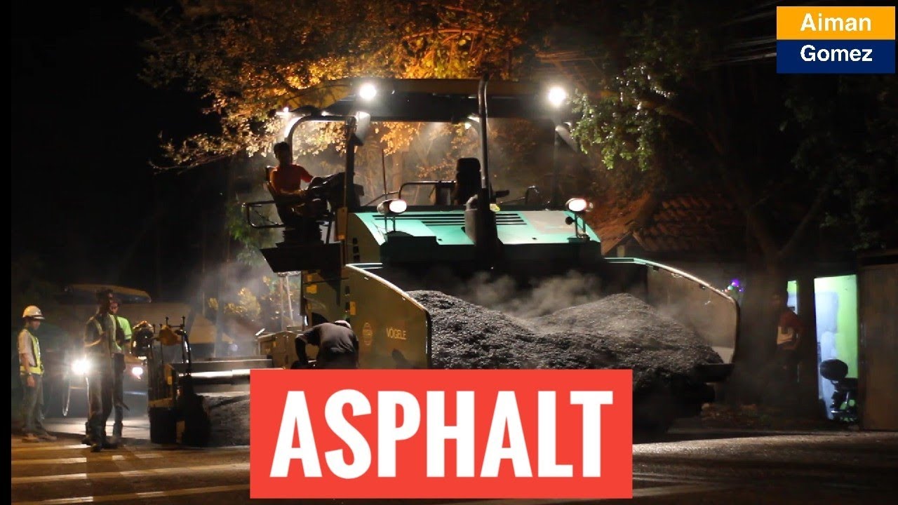 Modern Road Construction Machinery Vögele Paver & HAMM Roller in Action