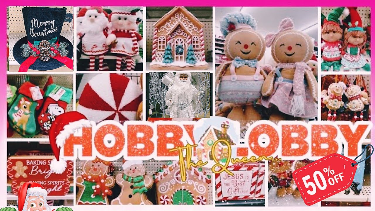 🛒👑🧑‍🎄New Huge Epic Hobby Lobby Christmas Preview Shop With Me!! Winter ☃️ Wonderland!!👑🧑‍🎄☃️🛒