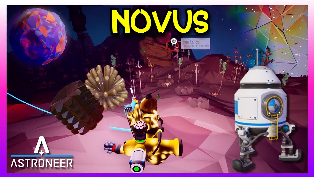 🪐ASTRONEER🪐Cap 8│Viajo a NOVUS, la luna de HEMATITES y LITIO│Gameplay PC en español