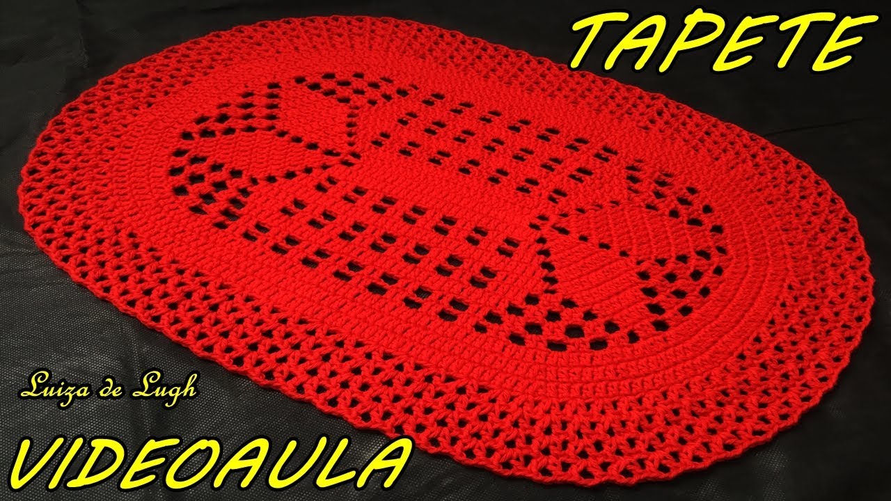 TAPETE OVAL SIMPLES #luizadelugh