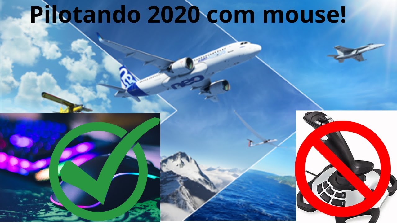 Pilotar Flight Simulator 2020 com mouse de forma decente!
