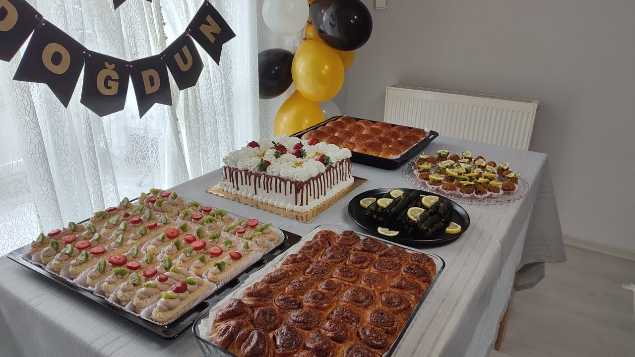 Doğum Günü Menüsü 18-20 kişilik✨ Özel Menü✨Çay saati tarifleri 👩‍🍳