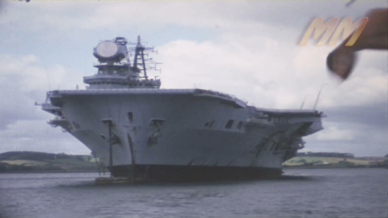 Plymouth and boat trip around Devonport 1970s old cine film 111
