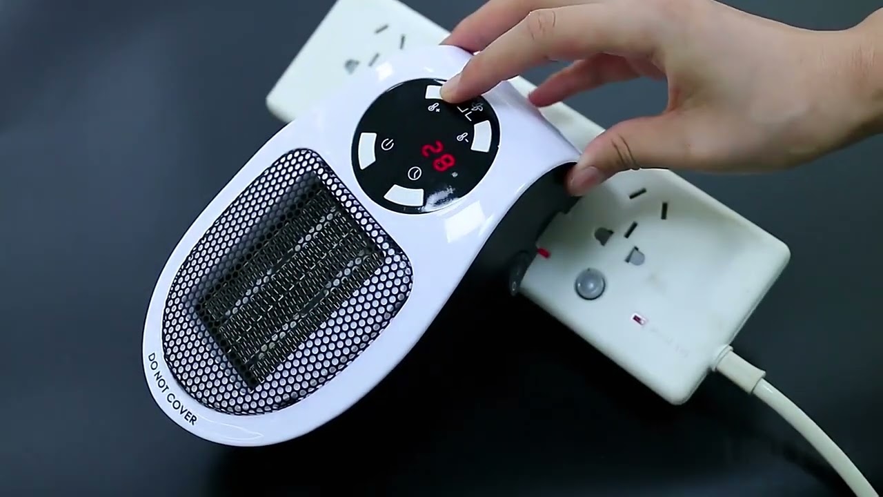 Electric Warmer Mini Fan Heater 500W Portable Wall Heater Ceramic Heating Radiator Body Hand
