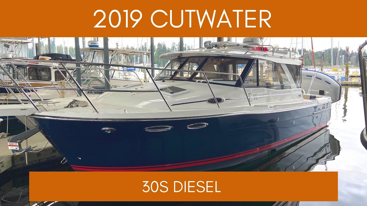 SOLDBrokerage 2019 Cutwater 30 Volvo Diesel boat for Sale in Seattle