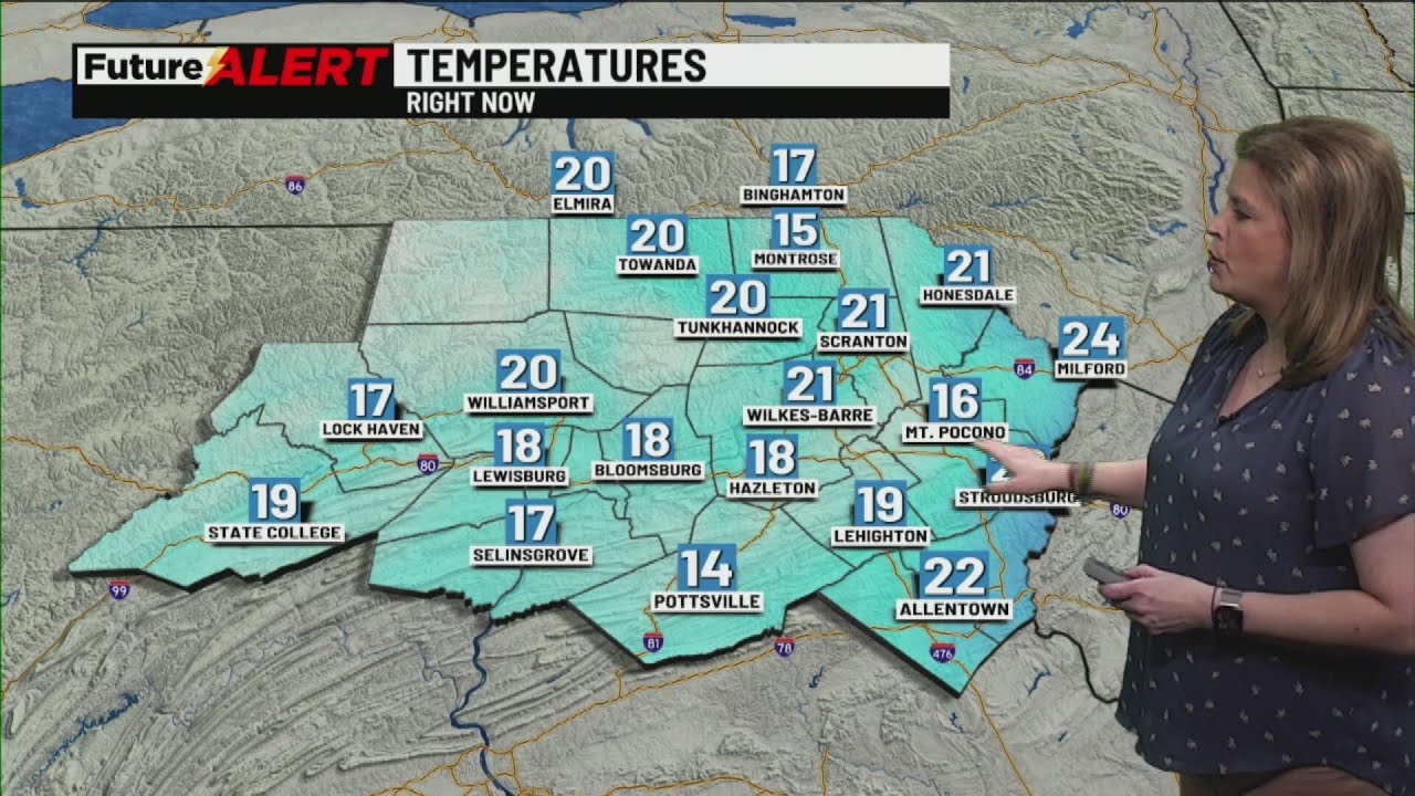 Freezing temperatures continue, snow showers expected | 28/22 News