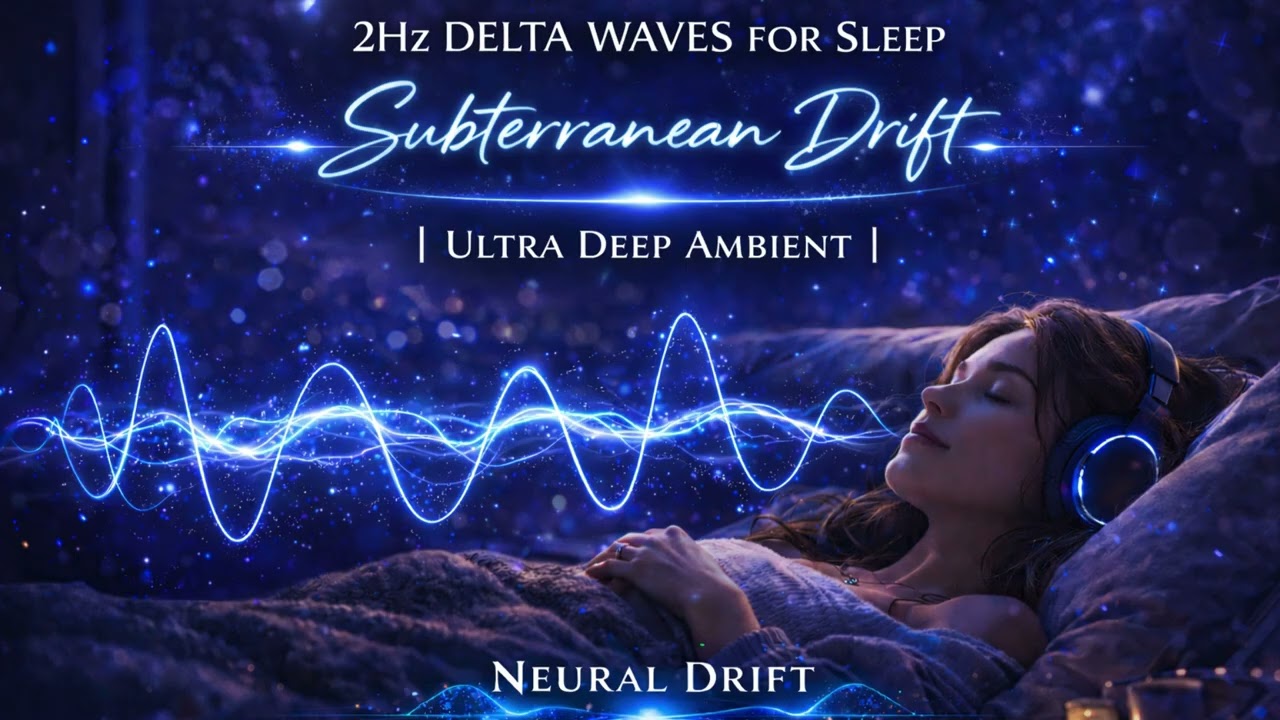 2Hz Delta Waves for Sleep – “Subterranean Drift”   Ultra Deep Ambient