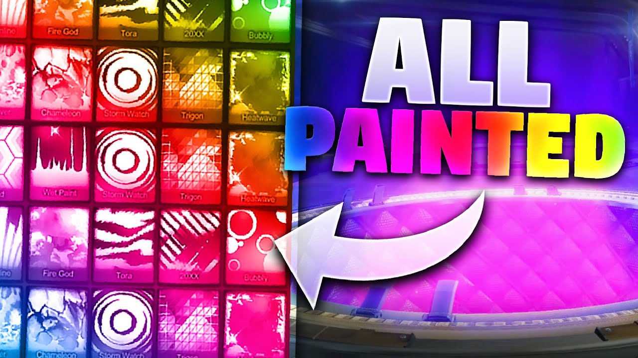 EVERY Painted BLACK MARKET DECAL On Rocket League Showcase