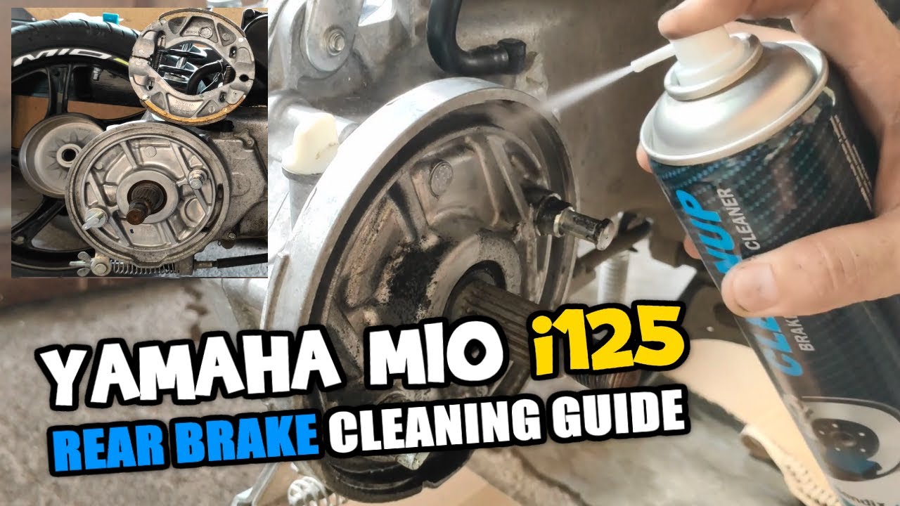 YAMAHA MIO i125 Rear Brake Cleaning Diy Guide / Paano linisin ang Rear Brake ng Yamaha Mio i125
