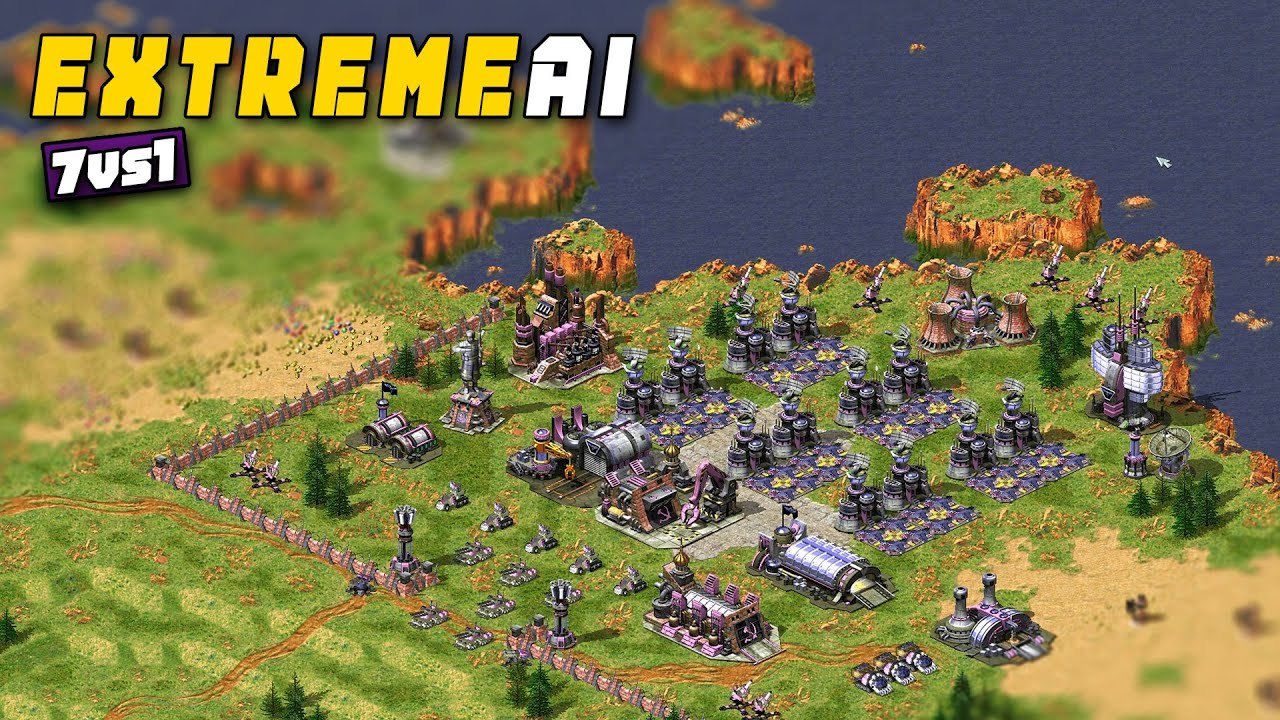 Can Harriers DESTROY 7 Extreme Ai in Red Alert 2?