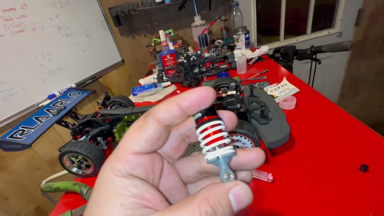 Rlaarlo AK 787 shock height set up for SPEED RUN