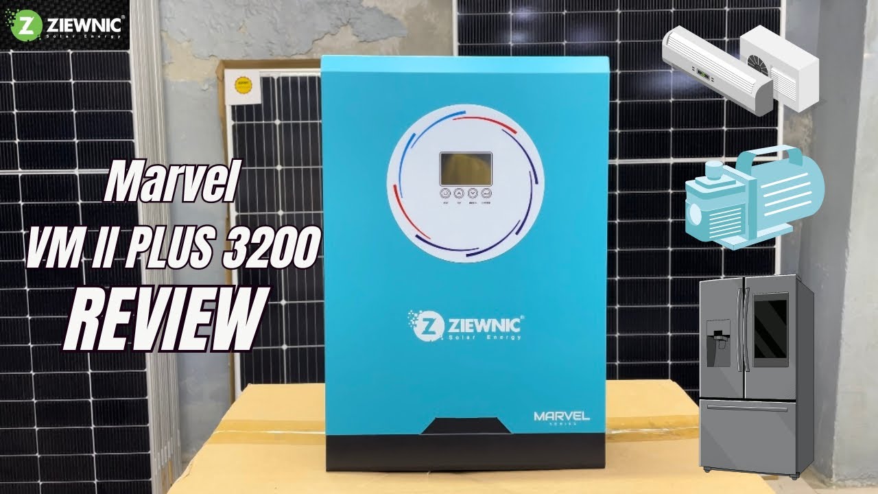 Marvel VM II PLUS 3200 - Ziewnic Review | 3KW Solar Inverter Best For Ac ,Fridge ,Water Pump Use
