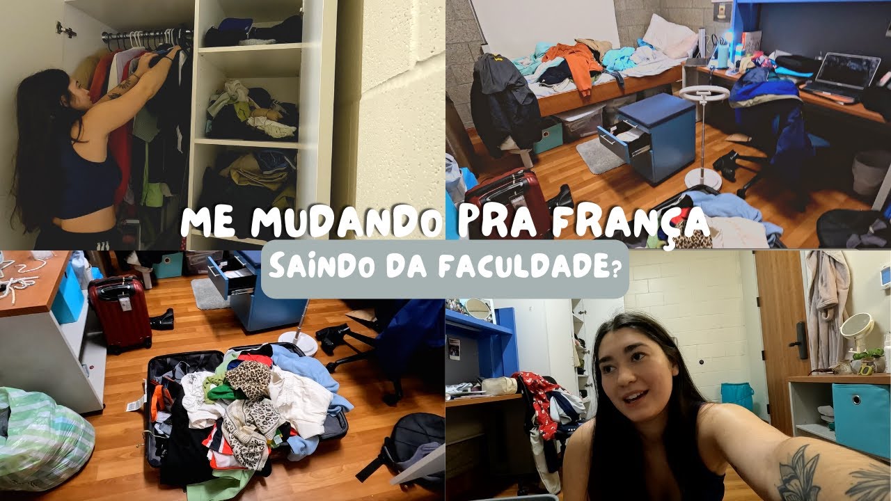 ABANDONEI A FACULDADE NOS EUA?? ME MUDANDO PRA FRAN&Ccedil;A + ARRUMANDO MINHAS MALAS | Giulia Pai&eacute;