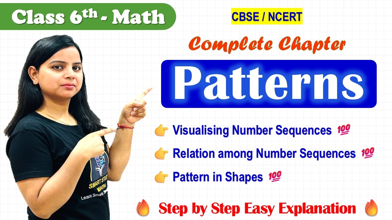 Patterns Class 6 Maths | Number Patterns & Shape Patterns | CBSE Full Explanation #trending #ncert