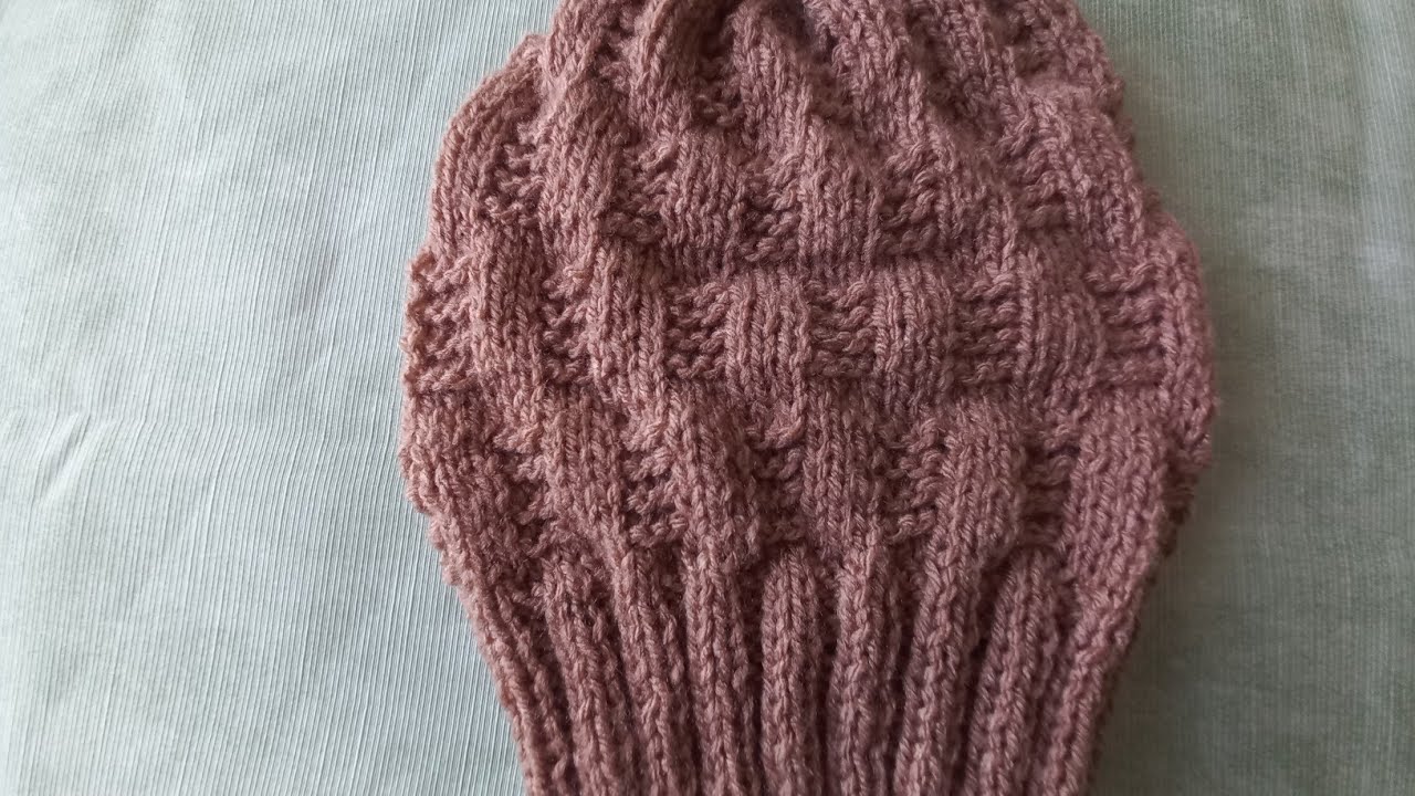 GORRO...adulto...tricô...fácil.