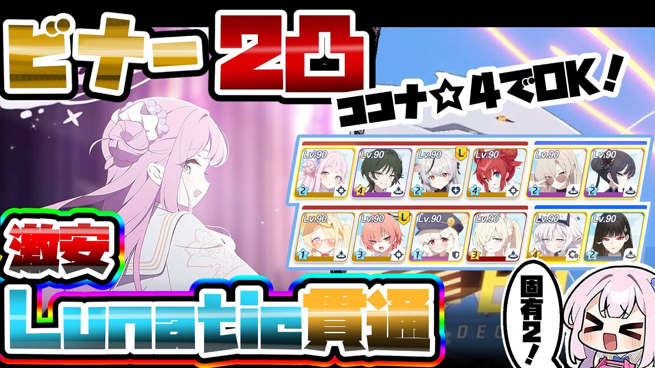 【簡易解説】激安 Lunatic ビナー 重装甲 屋外 総力戦 52,603,256【ブルアカ】