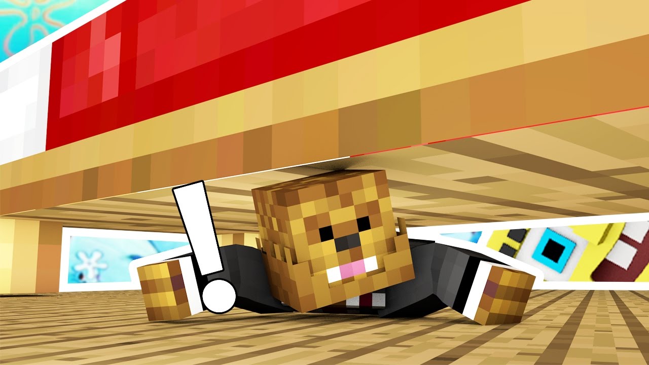 SPONGEBOB HIDE AND SEEK MOD - Minecraft Modded Minigame (FUNNY MOMENTS) | JeromeASF