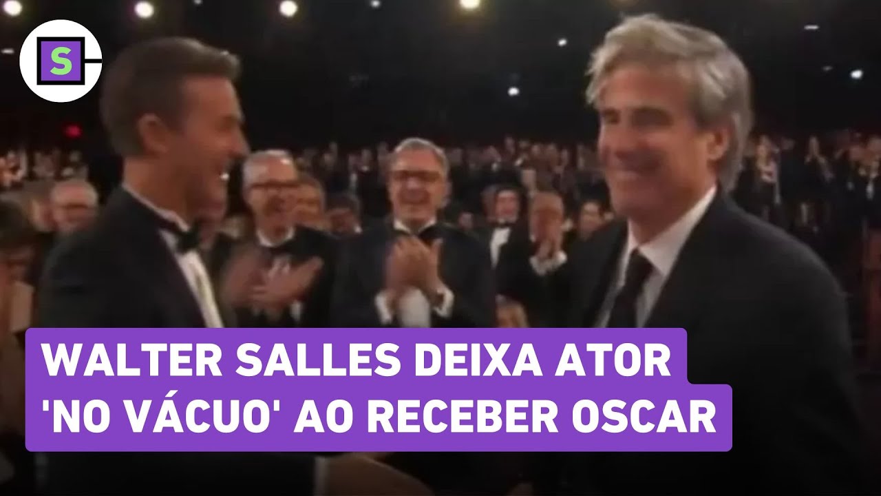 Walter Salles 'ignora' Edward Norton e deixa ator 'no vácuo' no Oscar; veja o momento e o discurso