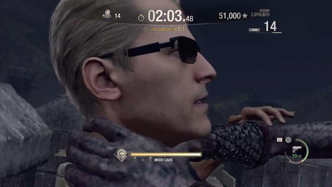 Wesker Resident Evil 4 Remake Mercenaries - 2,157,840 Wesker Castle S++