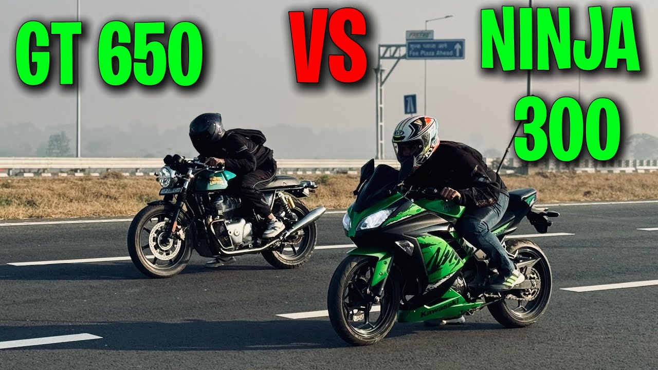 GT650 Code6 vs Kawasaki Ninja 300 ⚡ Drag Race Showdown!