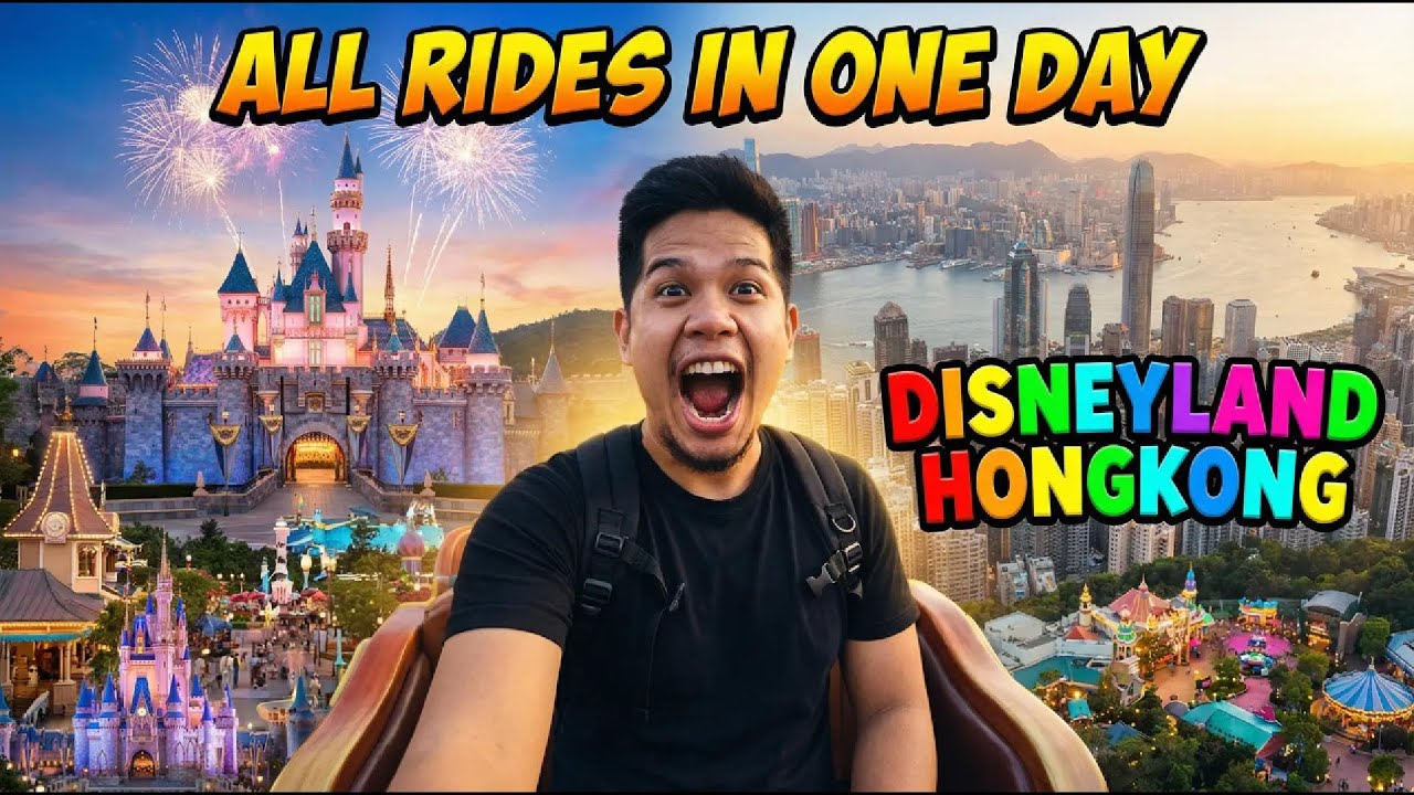 I TRIED ALL RIDES IN HONGKONG DISNEYLAND IN 1 DAY