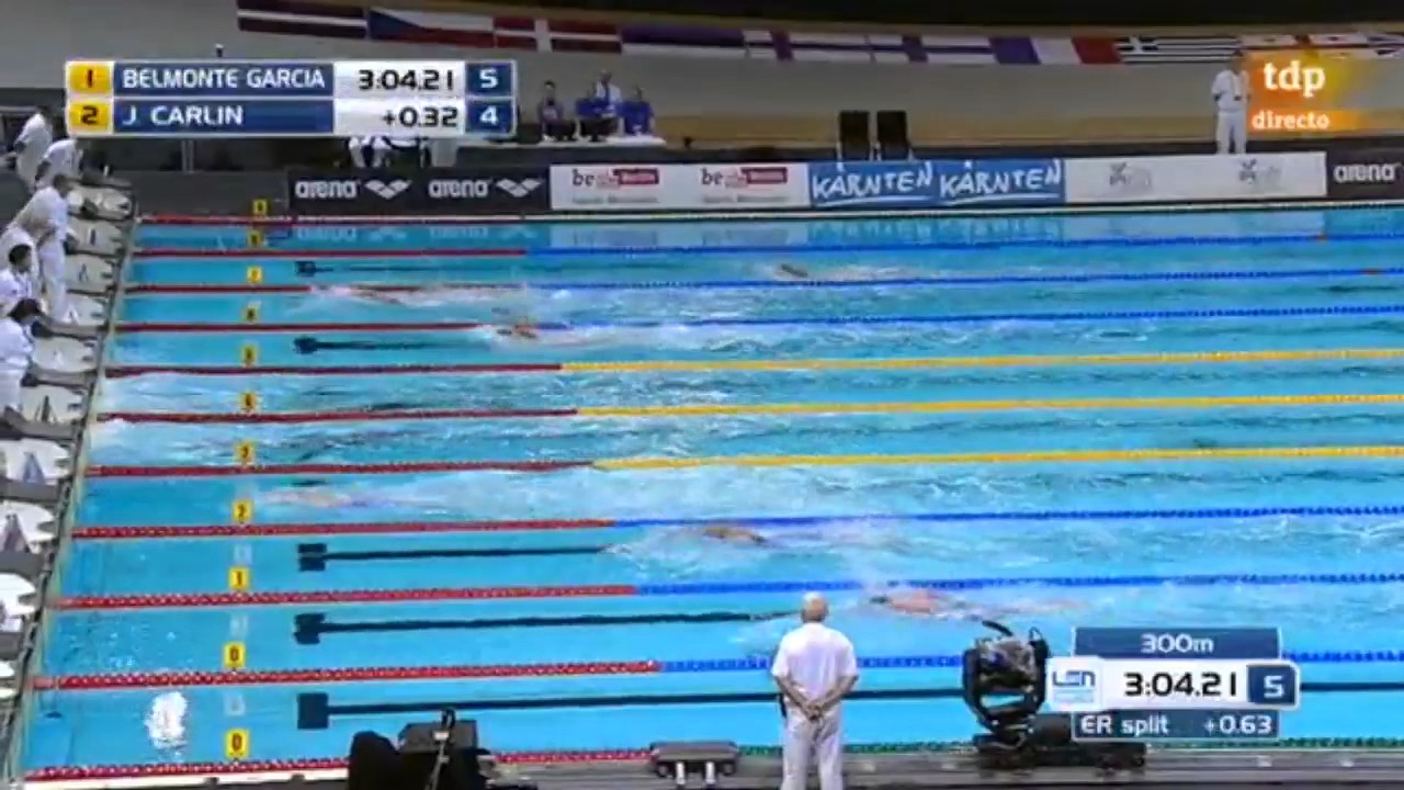Final 800m Libres (Mireia Belmonte (Plata)) (21-08-2014)