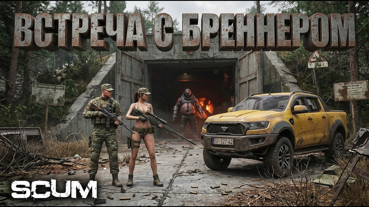ВСТРЕЧА С БРЕННЕРОМ В SCUM! ДУО‑ВЫЖИВАНИЕ С НУЛЯ В SCUM! #scum #выживание
