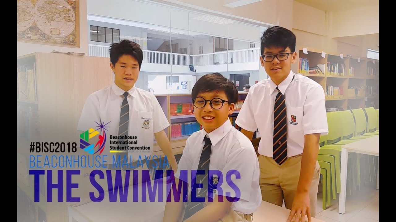 The boys swimming team Malaysia for BISC 2018