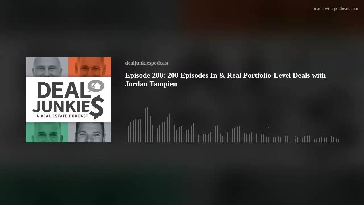 Episode 200: 200 Episodes In & Real Portfolio-Level Deals with Jordan Tampien