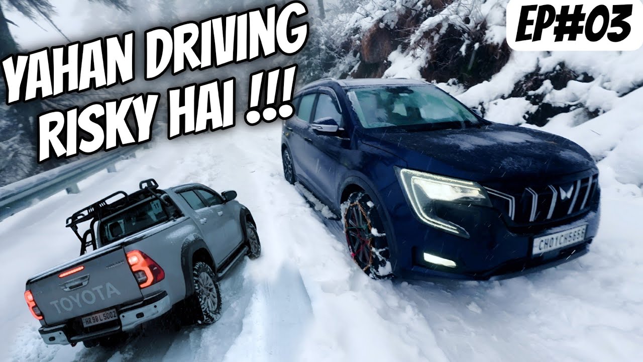 Harsil Valley में Snowdrive Karna Super Risky ho gya 💀🏔 || Sliding Cars