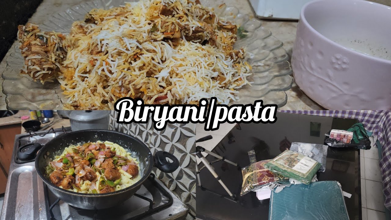 Kia  Hojay Ager Ghr Ki Khwateen  Ko Appreciate Kia Jay // Biryani +white Sauce  Pasta //