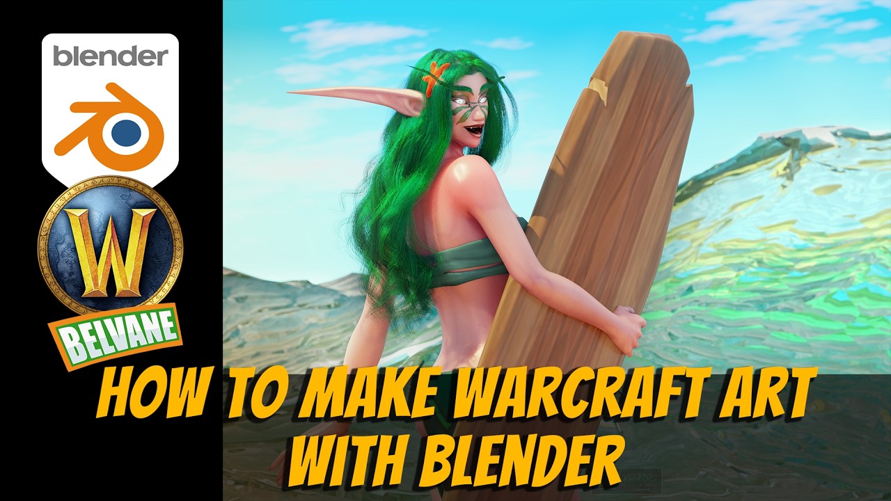 How to make Warcraft art with Blender, for beginners - 2026