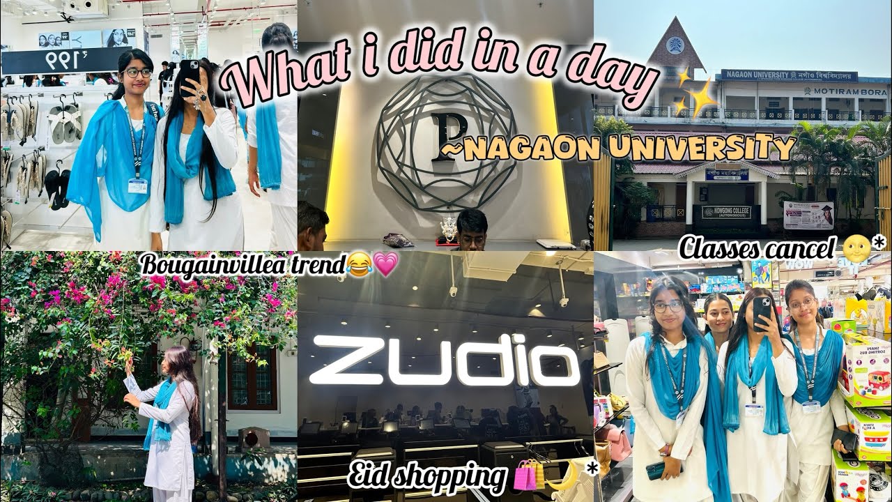 What i did in my college(Uni) 🤍✨\\Nagaon University//#vlog #dailyvlog #college #friends #shopping 💕