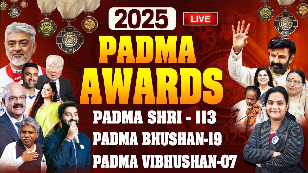 Padma Awards 2025 | Padma Vibhushan, Padma Bhushan and Padma Shri | List Of Padma Awards 2025