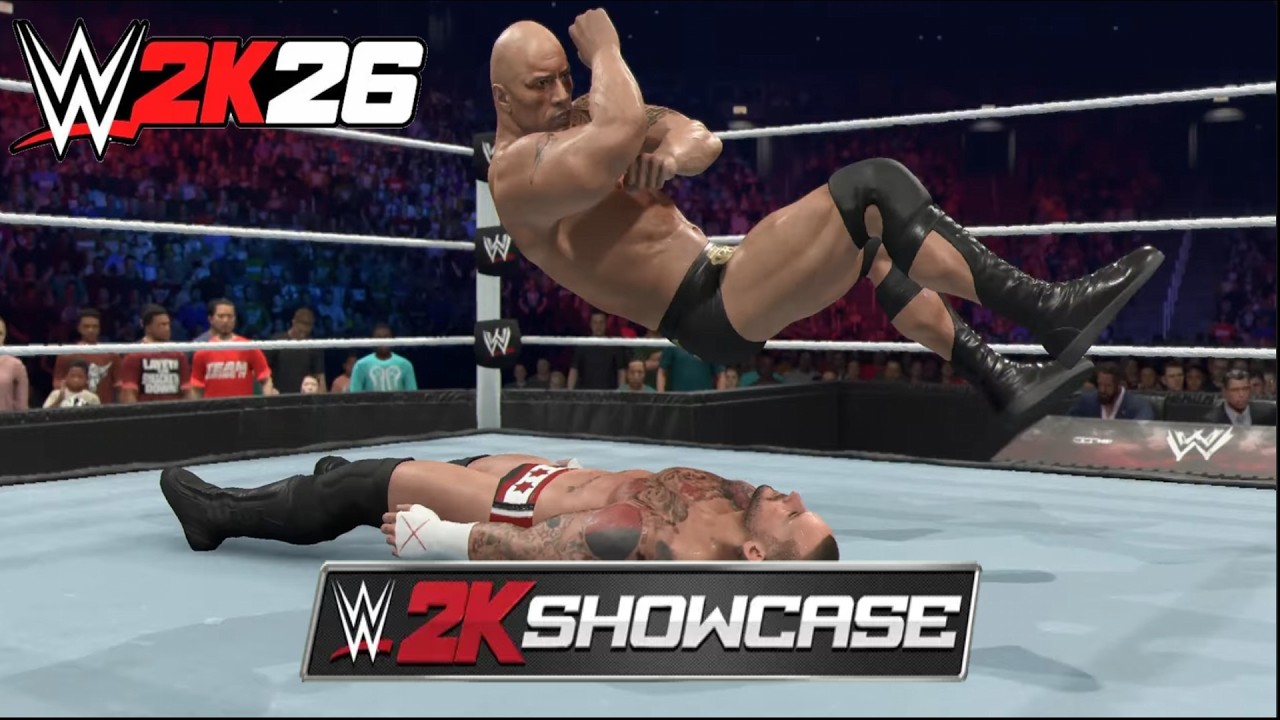 W2K26 Showcase CM Punk Vs The Rock Part 6 Pc gameplay 