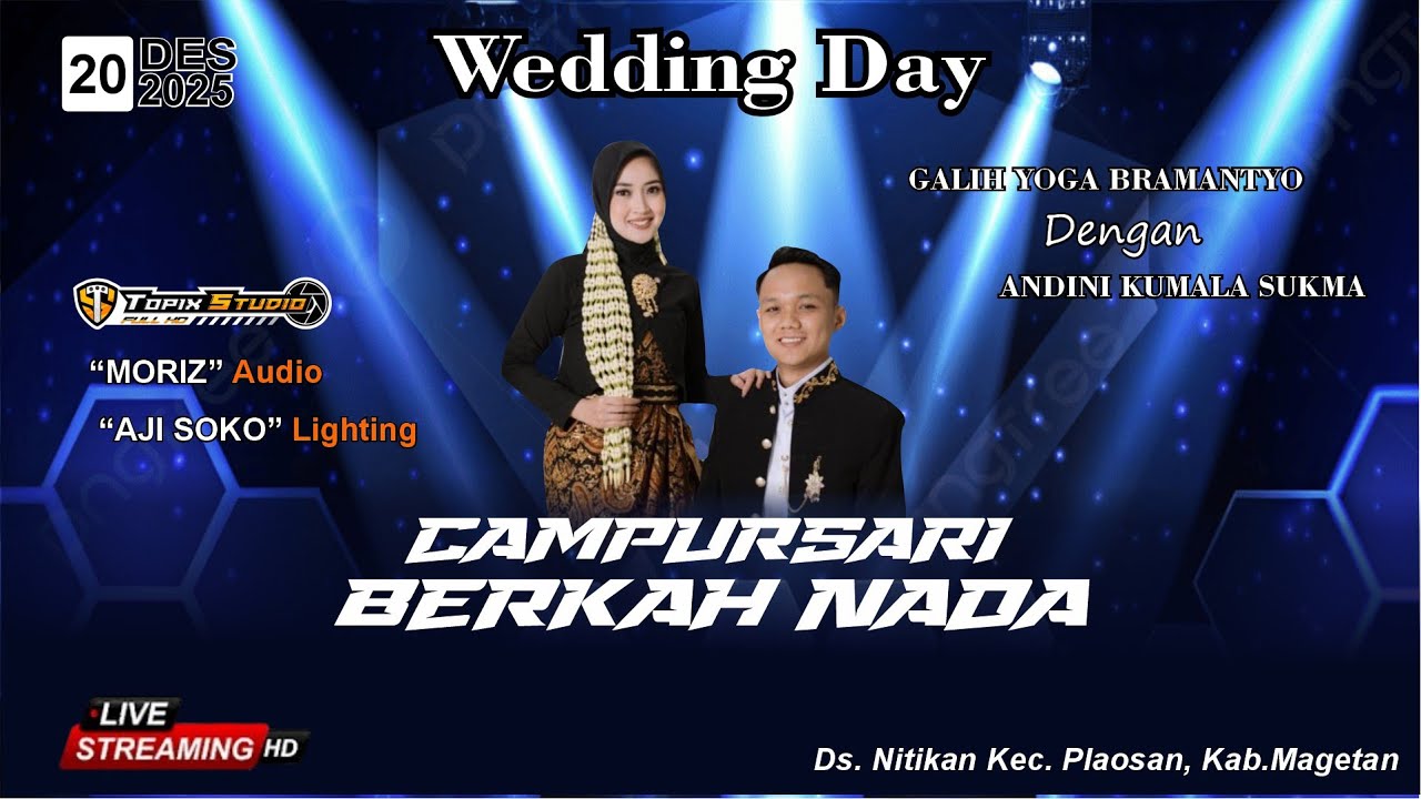 02 LIVE TOPIX STUDIO WEDDING GALIH & ANDINI || BERKAH NADA || MORIZ AUDIO || NITIKAN PLAOSAN MAGETAN