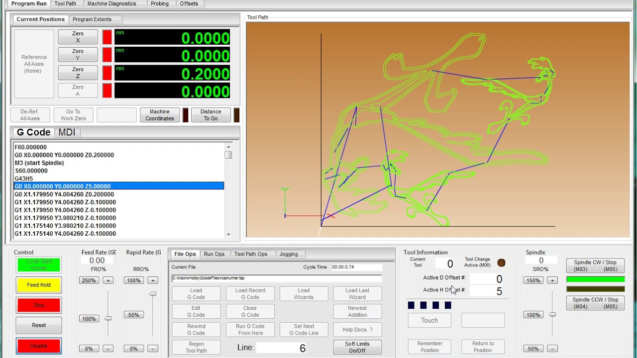 Mach4 external buttons (start / stop / pause)
