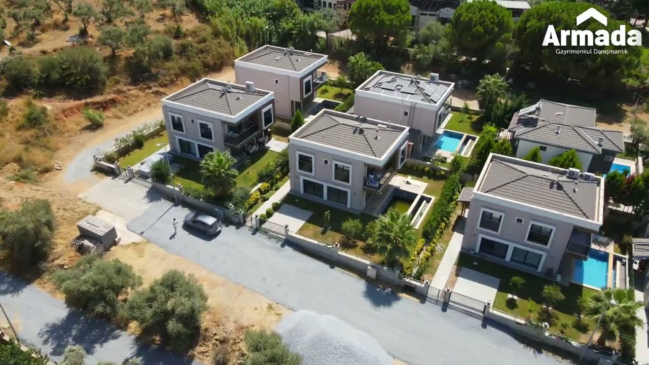 KUŞADASI DAVUTLAR'DA ÖZEL HAVUZLU 5+1 SIFIR SATILIK VİLLA