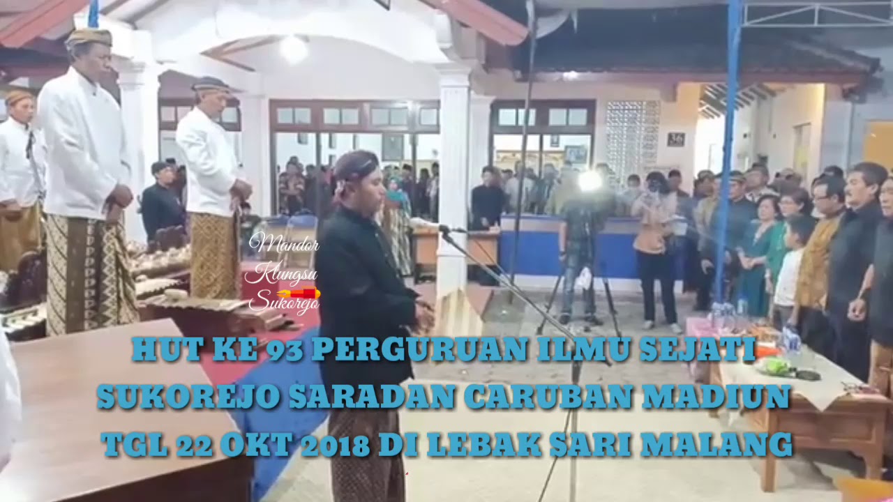 HUT KE 93 PERGURUAN ILMU SEJATI SUKOREJO SARADAN CARUBAN MADIUN DI LEBAKSARI MALANG.