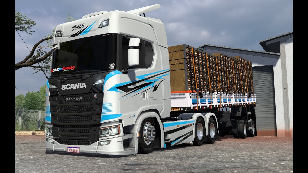 CONJUNTO SCANIA SUPER 540 + CARRETINHA 2 EIXO