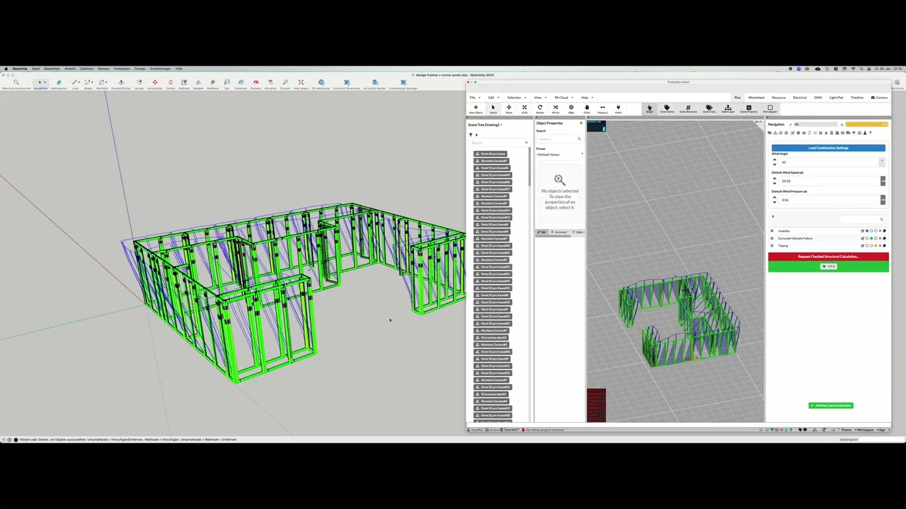 Production Assist + SketchUp: Aluvision Integration for Trade Booth Structural Calculations