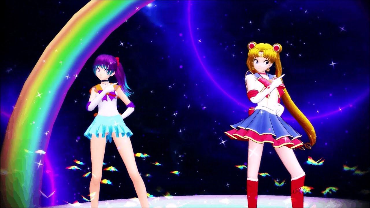{MMD} Mäggie (Oc) x Sailor Moon Happy Synthesizer