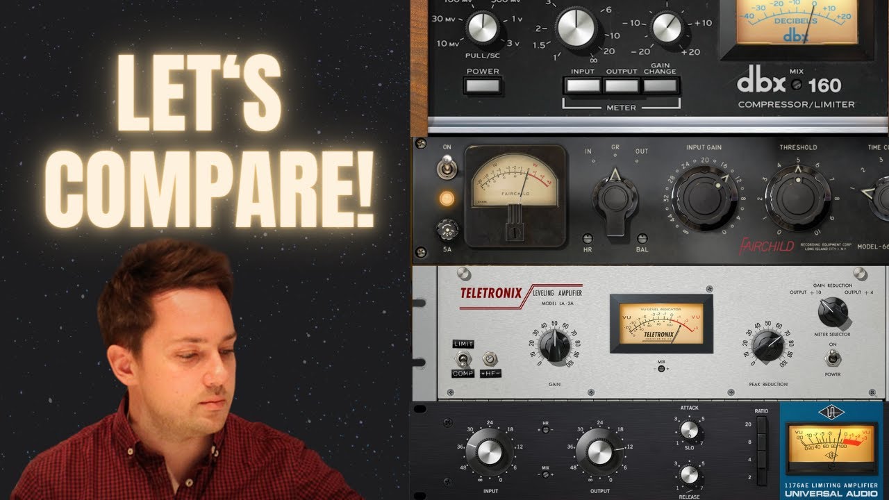 Comparing 4 Different Types of Compressors:  Optical, Vari-mu, FET, VCA