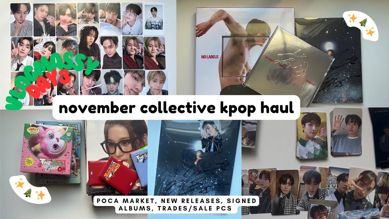 ✨ Vlogmassy! ✨ Day 3- november collective kpop haul ~~