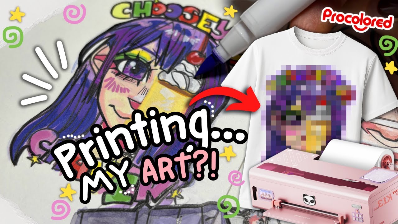 Я перенёс свой рисунок из скетчбука на РУБАШКУ?! | Procolored Collab
