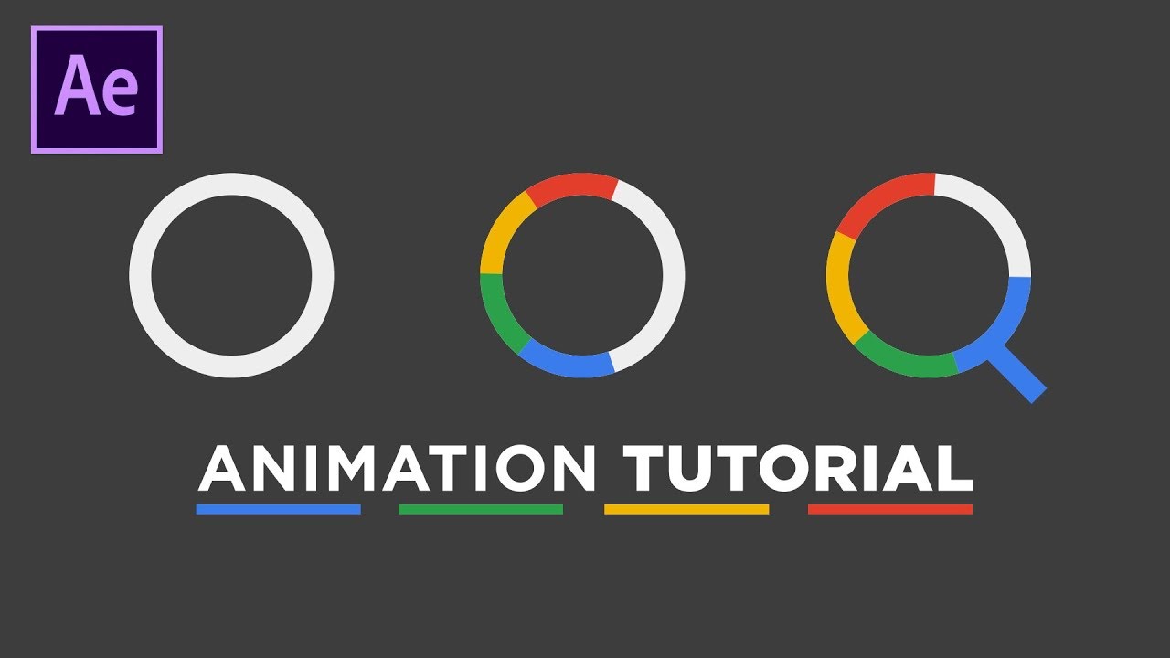 Google Search Icon Animation in After Effects Tutorial