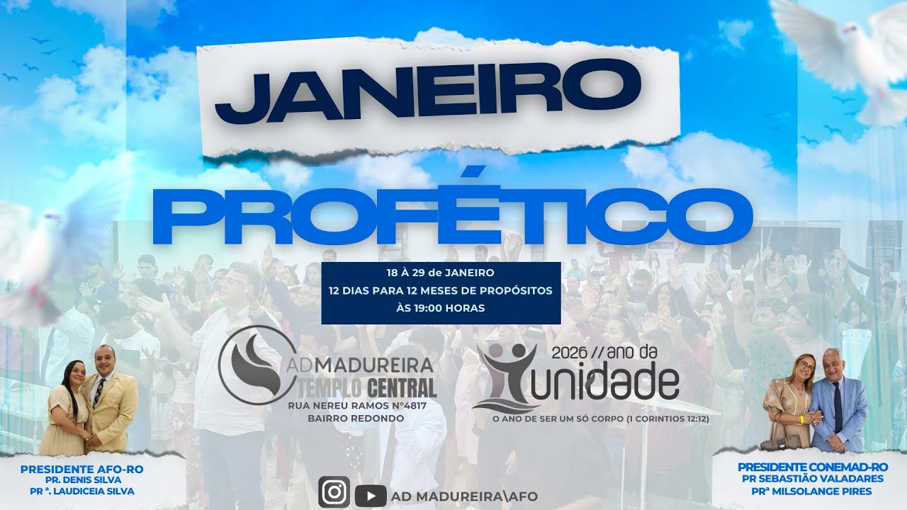 JANEIRO PROFÉTICO - AD MADUREIRA TEMPLO CENTRAL- (20/01/2026)