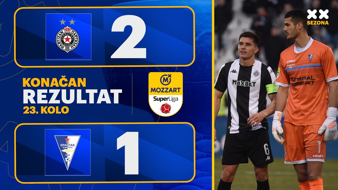 MBSLS 2025/26 - 23.Kolo: PARTIZAN – SPARTAK ŽK 2:1 (2:0)