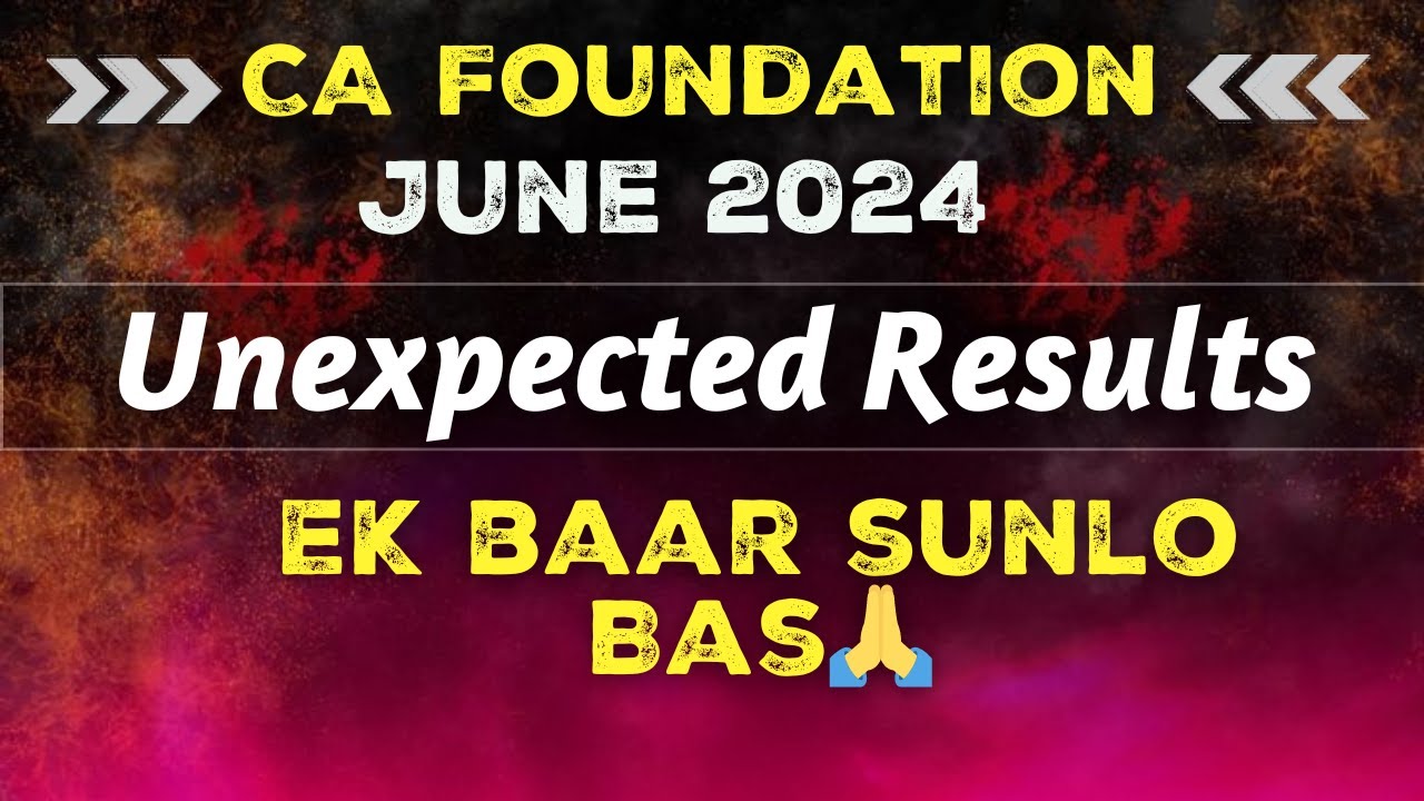 CA Foundation 2024 Results | CA Hardik Manchanda