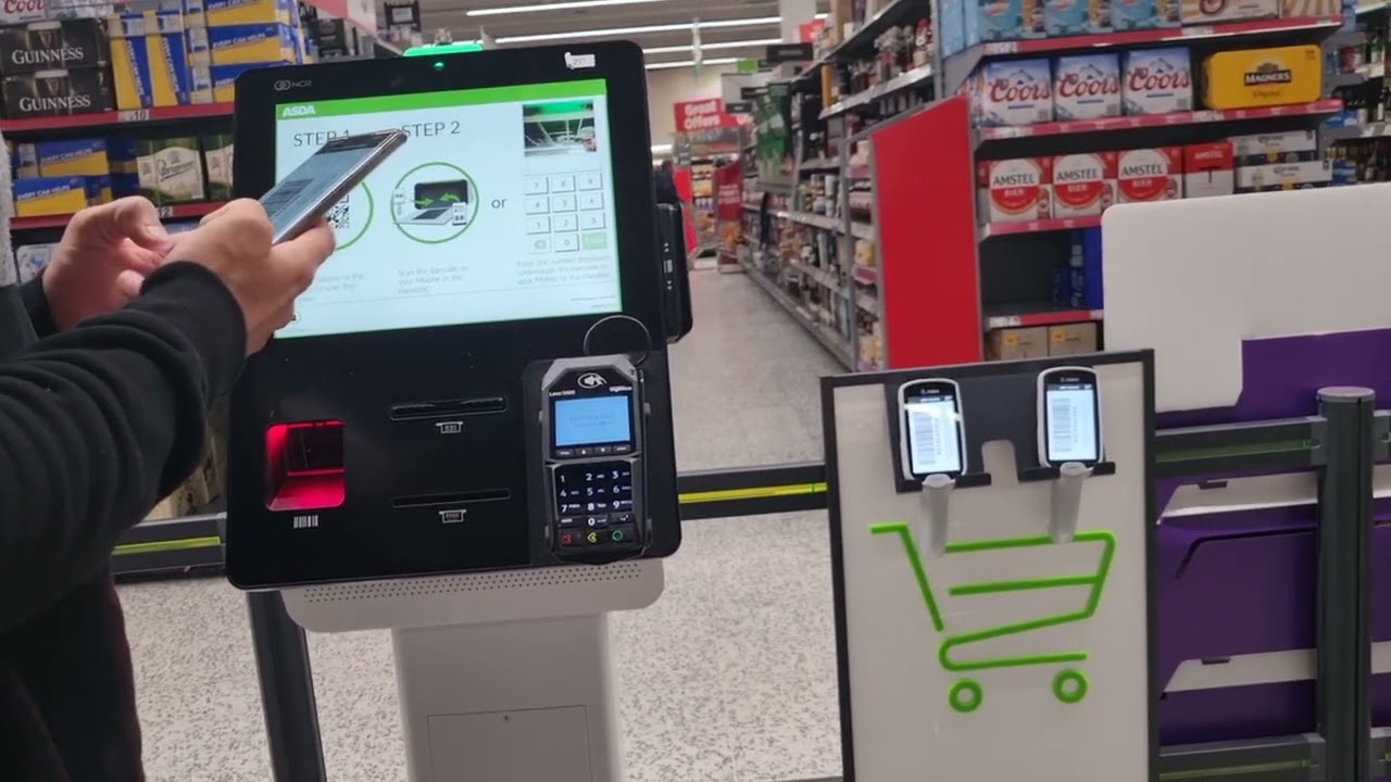 Scan and Go - ASDA checkout for weekly grocery shopping